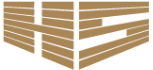 Brauner Schriftzug "HS"